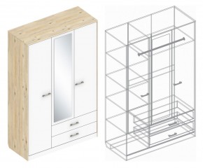 Шкаф "Милана" 3-х створчатый с 2 ящиками в Тавде - tavda.ok-mebel.com | фото 3
