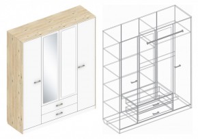 Шкаф "Милана" 4-х створчатый в Тавде - tavda.ok-mebel.com | фото 3