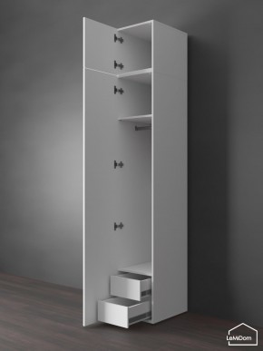 Шкаф с антресолью Linnea MHR-1POA-3 2450х400х510 (Белый-М 11.1.2) в Тавде - tavda.ok-mebel.com | фото 6