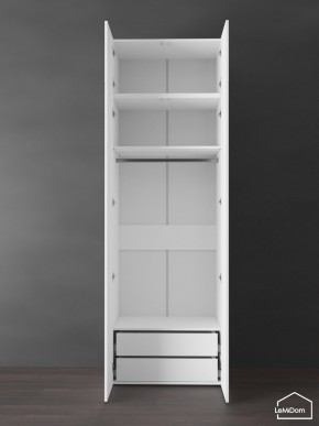 Шкаф с антресолью Linnea MHR-2POA-3 2450х800х510 (Белый-М 11.1.1) в Тавде - tavda.ok-mebel.com | фото 5