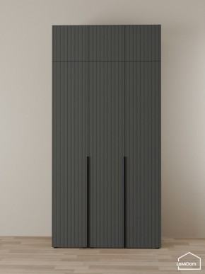 Шкаф с антресолью Linnea MHR-3A-1 2450х1200х510 (Графит-М 11.1.25) в Тавде - tavda.ok-mebel.com | фото
