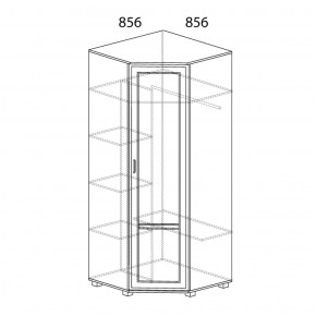 Шкаф угловой №243 Белла в Тавде - tavda.ok-mebel.com | фото 2