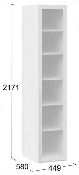 Шкаф-витрина Порто СМ-393.07.008 в Тавде - tavda.ok-mebel.com | фото 3