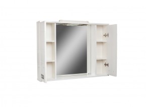 Шкаф-зеркало Cube 90 Эл. Домино (DC5012HZ) в Тавде - tavda.ok-mebel.com | фото 3