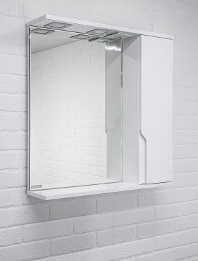 Шкаф-зеркало Optima 65 Эл. правый глянец Домино (DO1907HZ) в Тавде - tavda.ok-mebel.com | фото 4