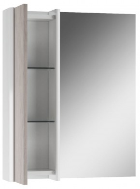 Шкаф-зеркало Uno 60 Дуб серый левый/правый Домино (DU1503HZ) в Тавде - tavda.ok-mebel.com | фото 3