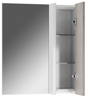 Шкаф-зеркало Uno 60 Дуб серый левый/правый Домино (DU1503HZ) в Тавде - tavda.ok-mebel.com | фото 4