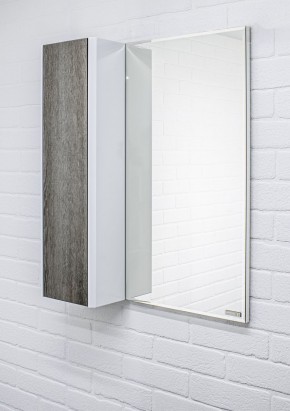 Шкаф-зеркало Uno 60 Дуб серый левый/правый Домино (DU1503HZ) в Тавде - tavda.ok-mebel.com | фото 8