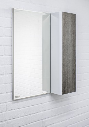 Шкаф-зеркало Uno 60 Дуб серый левый/правый Домино (DU1503HZ) в Тавде - tavda.ok-mebel.com | фото 9