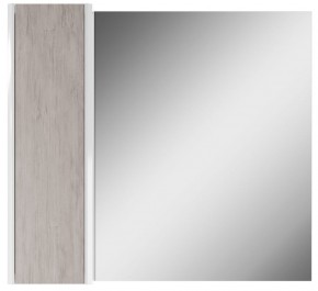 Шкаф-зеркало Uno 80 Дуб серый левый/правый Домино (DU1504HZ) в Тавде - tavda.ok-mebel.com | фото 2