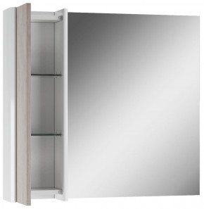 Шкаф-зеркало Uno 80 Дуб серый левый/правый Домино (DU1504HZ) в Тавде - tavda.ok-mebel.com | фото 4