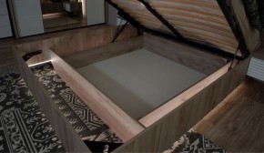 Спальня Джулия Кровать 160 МИ с подъемным механизмом Дуб крафт серый в Тавде - tavda.ok-mebel.com | фото 3