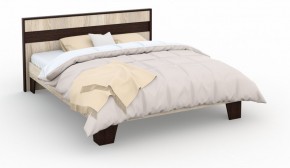 Спальня Эшли Кровать 160 без основания под матрас Венге/Дуб сонома в Тавде - tavda.ok-mebel.com | фото