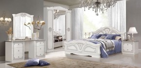 Спальня Грация (комплект 4 дв.) белый/серебро в Тавде - tavda.ok-mebel.com | фото