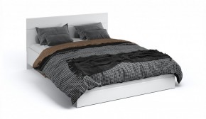 Спальня Йорк Кровать 160 с подъемным механизмом Белый жемчуг/Белый глянец в Тавде - tavda.ok-mebel.com | фото