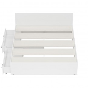 Стандарт Кровать с ящиками 1600, цвет белый, ШхГхВ 163,5х203,5х70 см., сп.м. 1600х2000 мм., без матраса, основание есть в Тавде - tavda.ok-mebel.com | фото 7