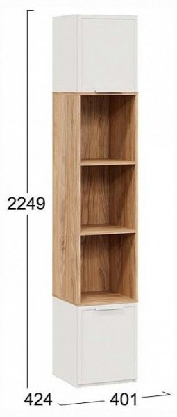 Стеллаж комбинированный Стелла в Тавде - tavda.ok-mebel.com | фото 4