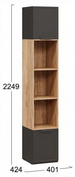 Стеллаж комбинированный Стелла в Тавде - tavda.ok-mebel.com | фото 4