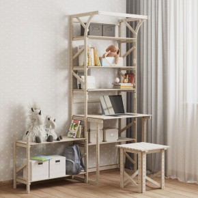 Стеллаж+стол со стойкой Конструктор Арт.СRСт2-1 в Тавде - tavda.ok-mebel.com | фото 4