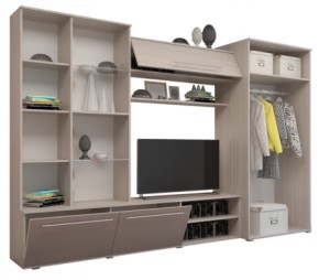 Стенка Монако МДФ в Тавде - tavda.ok-mebel.com | фото 2