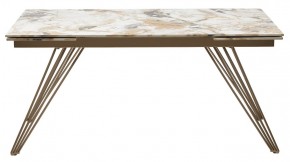Стол ACERRA NEW 160 GLOSS GRAND JADE SOLID CERAMIC/ каркас цвета шампань, ®DISAUR в Тавде - tavda.ok-mebel.com | фото 12