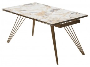 Стол ACERRA NEW 160 GLOSS GRAND JADE SOLID CERAMIC/ каркас цвета шампань, ®DISAUR в Тавде - tavda.ok-mebel.com | фото 14