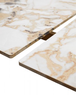 Стол ACERRA NEW 160 GLOSS GRAND JADE SOLID CERAMIC/ каркас цвета шампань, ®DISAUR в Тавде - tavda.ok-mebel.com | фото 8