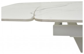 Стол ALATRI 120 GLOSS STATUARIO WHITE SOLID CERAMIC / WHITE, ®DISAUR в Тавде - tavda.ok-mebel.com | фото 3