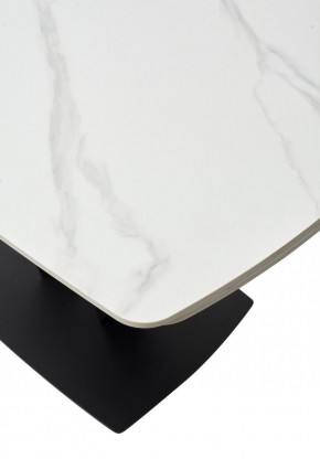 Стол ALATRI 120 MATT WHITE MARBLE SOLID CERAMIC / BLACK, ®DISAUR в Тавде - tavda.ok-mebel.com | фото 11