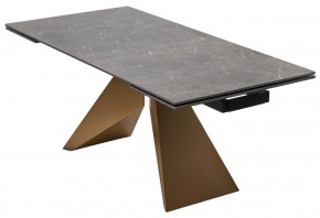Стол ALES 180 BLACK GRAVE SOLID CERAMIC, керамика / бронзовый, ®DISAUR в Тавде - tavda.ok-mebel.com | фото 14