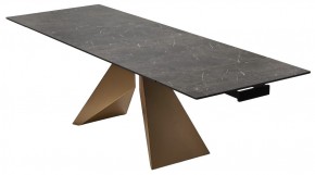 Стол ALES 180 BLACK GRAVE SOLID CERAMIC, керамика / бронзовый, ®DISAUR в Тавде - tavda.ok-mebel.com | фото 7
