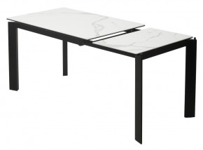 Стол CORNER 120 HIGH GLOSS STATUARIO керамика, стекло/ черный каркас, ®DISAUR в Тавде - tavda.ok-mebel.com | фото 4