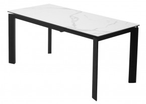 Стол CORNER 120 HIGH GLOSS STATUARIO керамика, стекло/ черный каркас, ®DISAUR в Тавде - tavda.ok-mebel.com | фото 5
