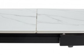 Стол CORNER 120 MATT WHITE MARBLE SOLID CERAMIC / BLACK, ®DISAUR в Тавде - tavda.ok-mebel.com | фото 5