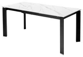 Стол CORNER 120 MATT WHITE MARBLE SOLID CERAMIC / BLACK, ®DISAUR в Тавде - tavda.ok-mebel.com | фото 6