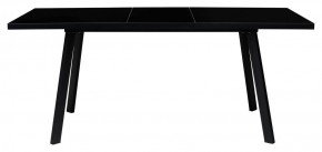 Стол ФИН 120 Черный, стекло/ Черный каркас М-City в Тавде - tavda.ok-mebel.com | фото