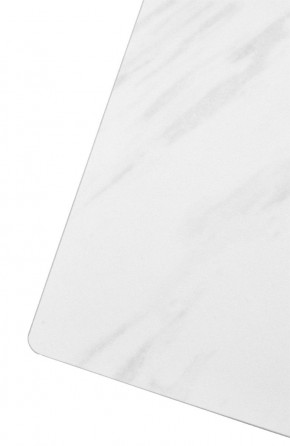 Стол FONDI 180 MARBLES KL-99 Белый мрамор матовый, итальянская керамика/ черный каркас, ®DISAUR в Тавде - tavda.ok-mebel.com | фото 6