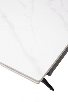 Стол FORIO 160 MATT WHITE MARBLE SOLID CERAMIC / BLACK, ®DISAUR в Тавде - tavda.ok-mebel.com | фото 9