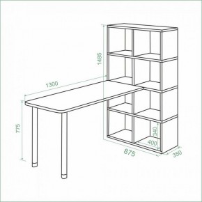 Стол компьютерный Bartolo в Тавде - tavda.ok-mebel.com | фото 2