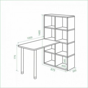 Стол компьютерный Bartolo в Тавде - tavda.ok-mebel.com | фото 3