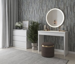 Стол косметический Энкель 100 белый в Тавде - tavda.ok-mebel.com | фото 4