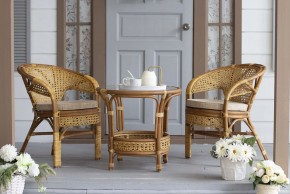 Стол круглый Пеланги 02/15 (Миндаль матовый) в Тавде - tavda.ok-mebel.com | фото 3