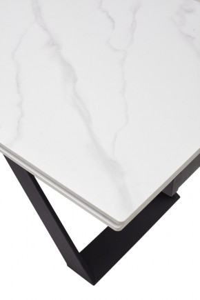 Стол LIVORNO 180 MATT WHITE MARBLE SOLID CERAMIC / BLACK, ®DISAUR в Тавде - tavda.ok-mebel.com | фото 9