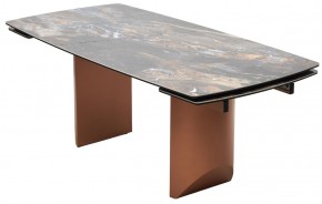 Стол ПУАНТО 200 TITANIUM LAWA NERO, керамика / МЕДЬ каркас М-City в Тавде - tavda.ok-mebel.com | фото 8