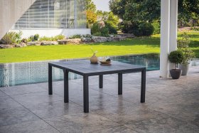 Стол раскладной Джули (Julie Double table 2 configurations) Графит в Тавде - tavda.ok-mebel.com | фото 2