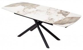 Стол RIVOLI 140 GLOSS LUXURY PANDORA SOLID CERAMIC / BLACK, ®DISAUR в Тавде - tavda.ok-mebel.com | фото 2