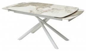 Стол RIVOLI 140 GLOSS LUXURY PANDORA SOLID CERAMIC / WHITE, ®DISAUR в Тавде - tavda.ok-mebel.com | фото 9