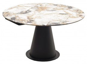 Стол TERAMO 135 GLOSS GRAND JADE SOLID CERAMIC, керамика, поворотн.механизм / Черный каркас, ®DISAUR в Тавде - tavda.ok-mebel.com | фото 15