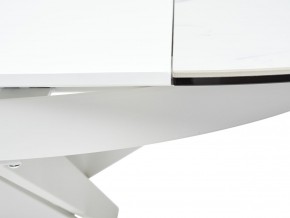 Стол TRENTO 120 HIGH GLOSS STATUARIO Белый мрамор глянцевый, керамика/ белый каркас, ®DISAUR в Тавде - tavda.ok-mebel.com | фото 10