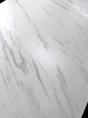 Стол VASTO 180 MARBLES KL-99 Белый мрамор матовый, итальянская керамика/ черный каркас, ®DISAUR в Тавде - tavda.ok-mebel.com | фото 3